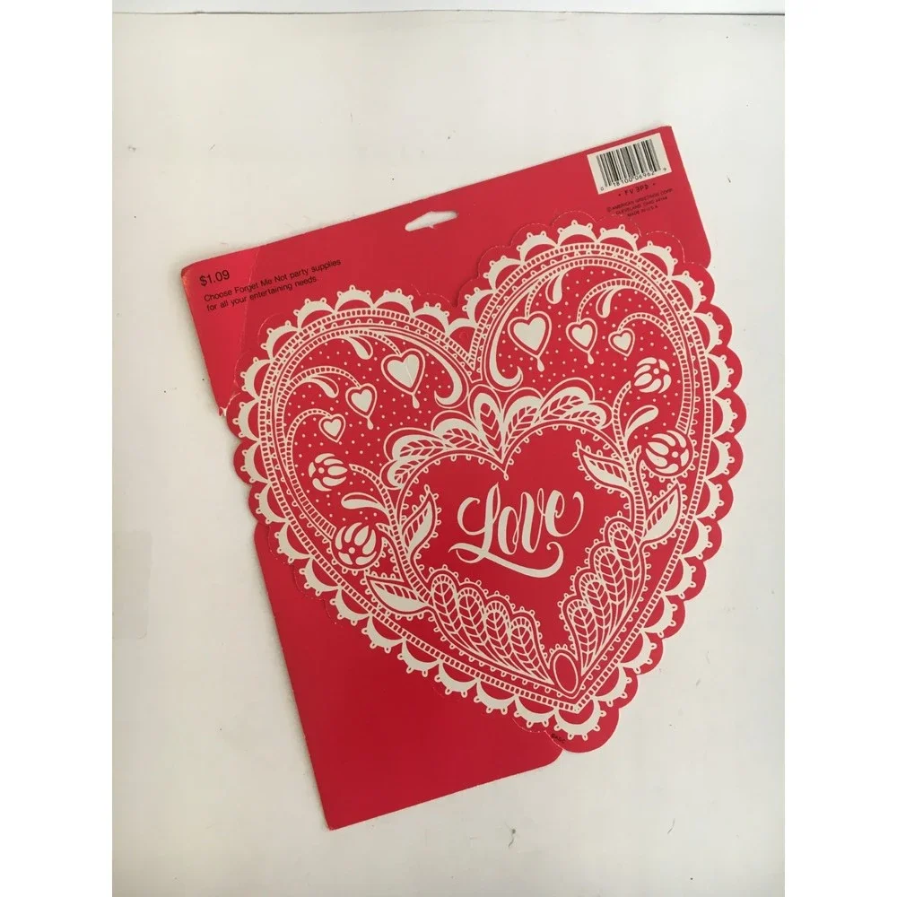 Valentine Decoration American Greetings Forget Me Not Paper Heart Party Decor